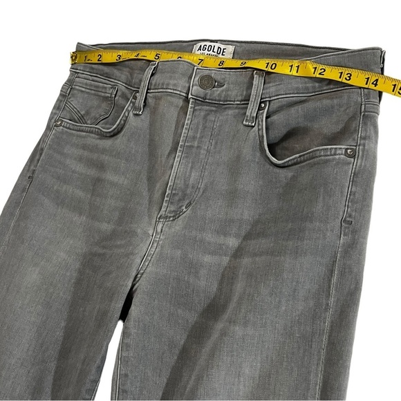 Agolde Stretchy High Rise Jeans in Gray size 29 high waist - Picture 8 of 16
